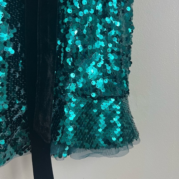 Free People Blue-Green Siren Sequin Mini Dress - Picture 5 of 7